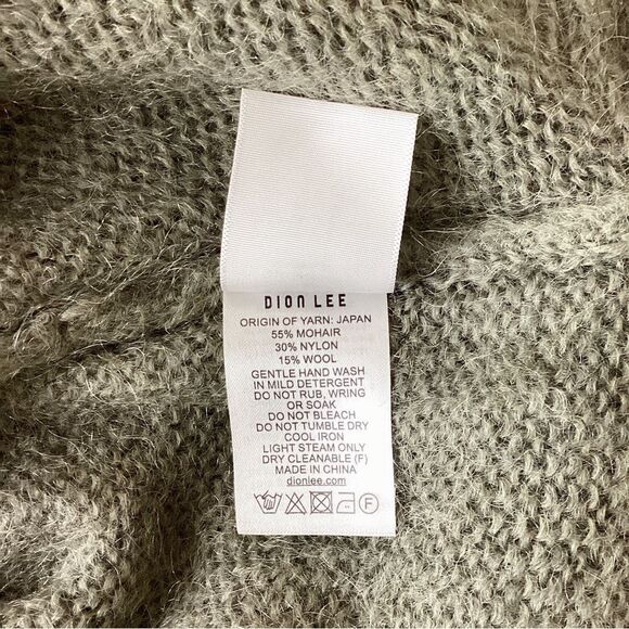 DION LEE Women’s Small S V-neck Sweater Top Mohair Wool Blend Pullover Dion Lee - Picture 13 of 14